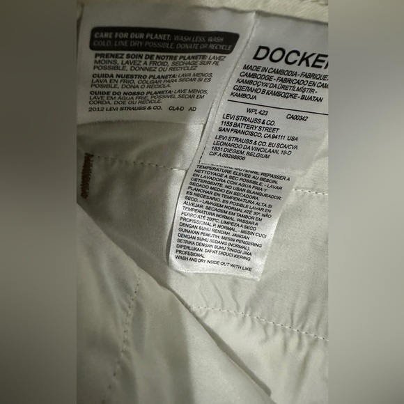 316 Dockers | NWT $48 Tan Khaki Smart 360 Certified Cotton Flex Shorts (Size 34) - Picture 9 of 13